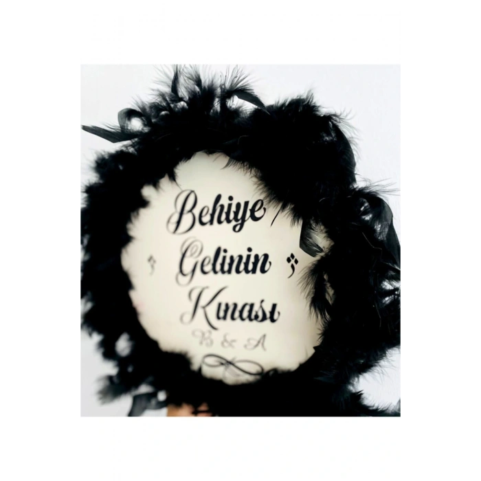 Siyah Tüylü Gelin Tefi 28 cm