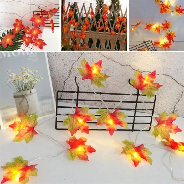 Autumn-Themed Decorative Leaf Patterned Strip LED Night Lamp (5365)