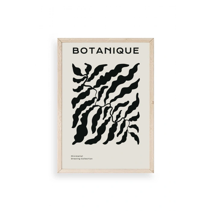 Soyut Ahşap Çerçeveli Tablo 17 x 23