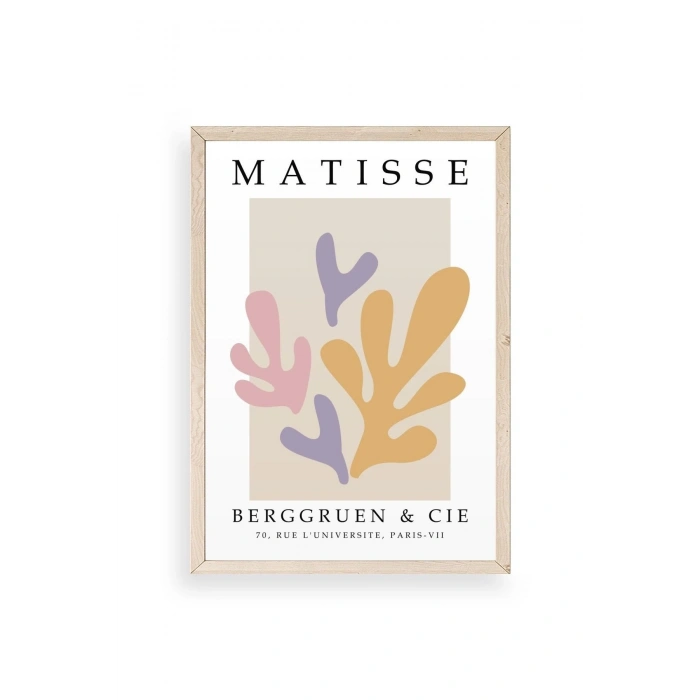 Soyut Ahşap Çerçeveli Tablo 17 x 23