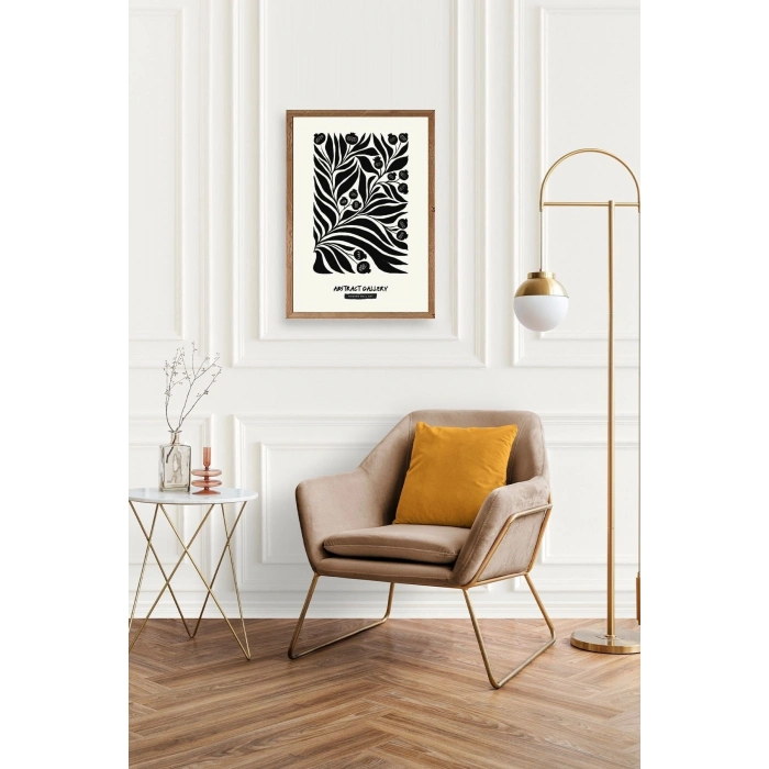 Soyut Ahşap Çerçeveli Tablo 17 x 23