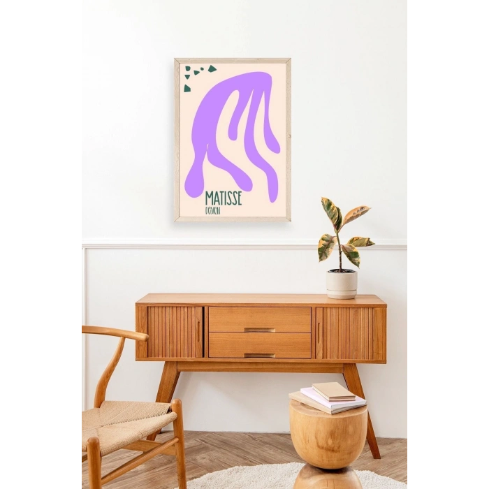 Soyut Ahşap Çerçeveli Tablo 17 x 23