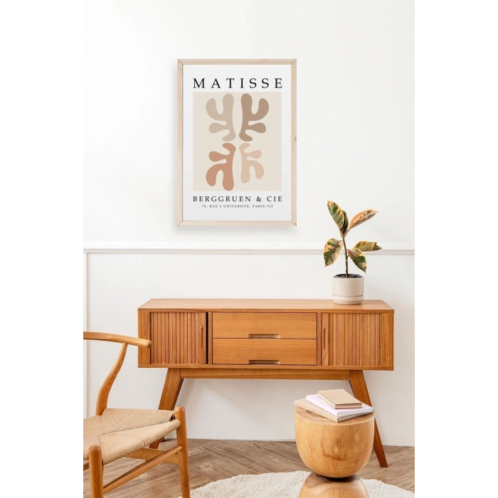 Soyut Ahşap Çerçeveli Tablo 17 x 23