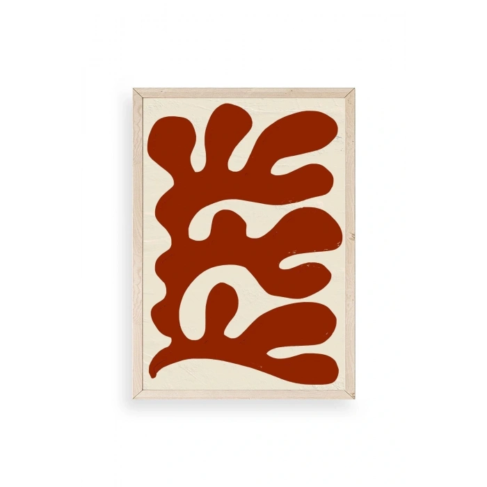 Soyut Ahşap Çerçeveli Tablo 23 x 30