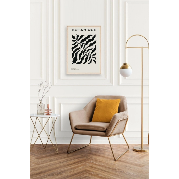 Soyut Ahşap Çerçeveli Tablo 23 x 30