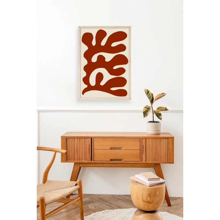 Soyut Ahşap Çerçeveli Tablo 23 x 30