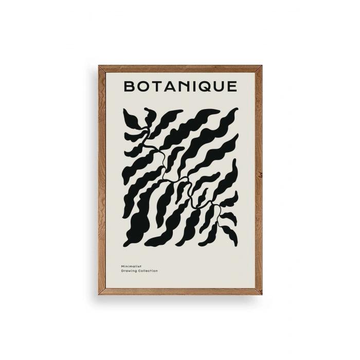 Soyut Ahşap Çerçeveli Tablo 30 x 42