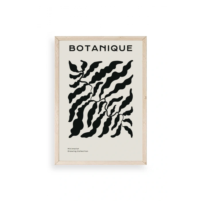 Soyut Ahşap Çerçeveli Tablo 30 x 42