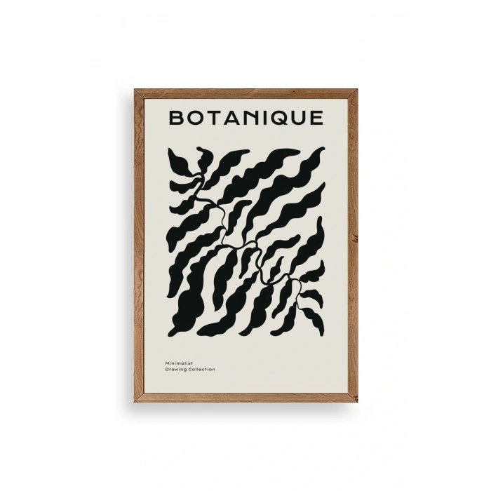 Soyut Ahşap Çerçeveli Tablo 50 x 70