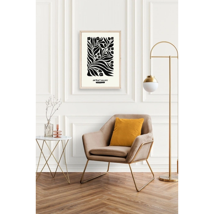 Soyut Ahşap Çerçeveli Tablo 50 x 70