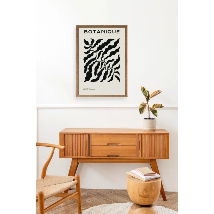 Soyut Ahşap Çerçeveli Tablo 50 x 70