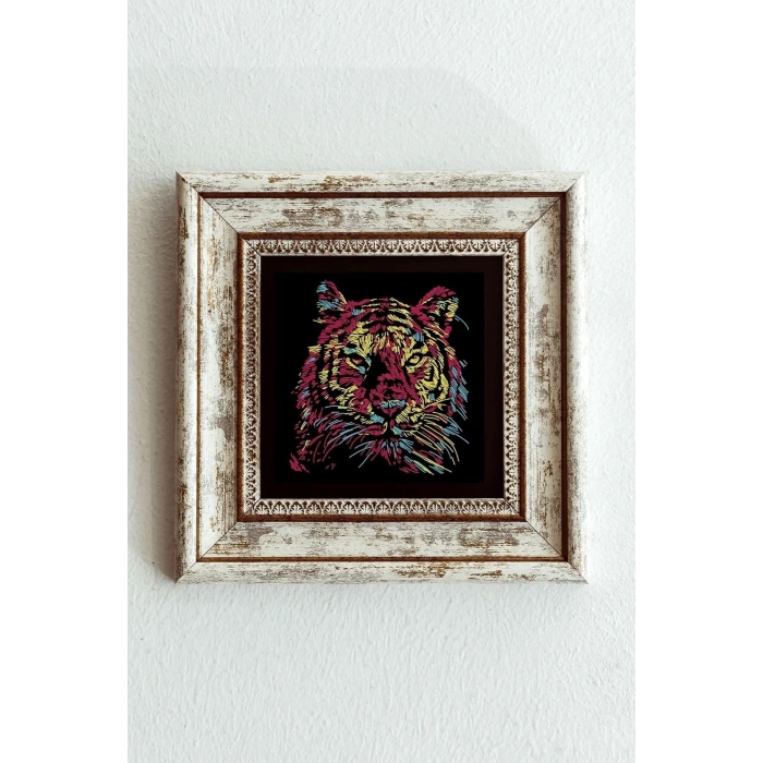 Soyut Çalışma Çerçeveli Taş Tablo , Çerçeveli Taş Duvar Dekoru-enkcrcvtbl-00104 20 cm