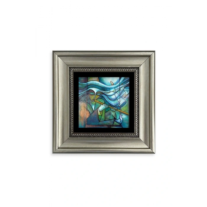 Soyut Çerçeveli Taş Tablo 20 cm