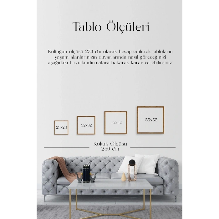 Soyut Kadın Ahşap Çerçeveli Tablo 50 x 70