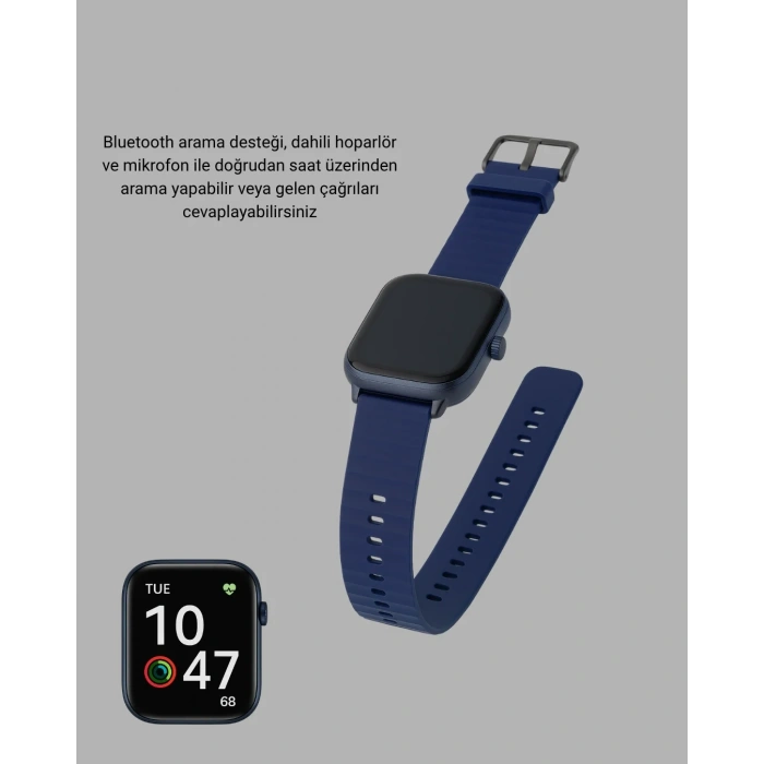 Spor Modlu Akıllı Saat 2.05 İnç Ips Ekran Bluetooth