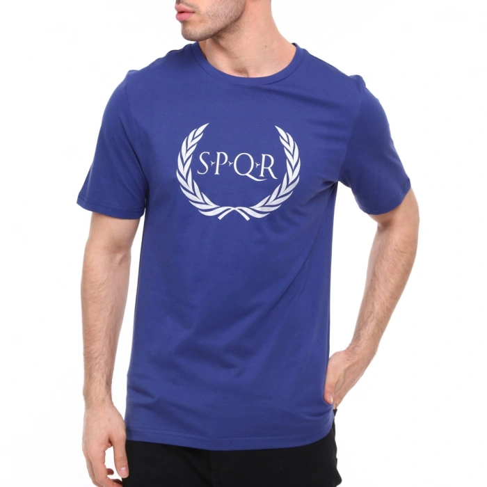 SPQR %100 Pamuk T-Shirt ARES İNDİGO