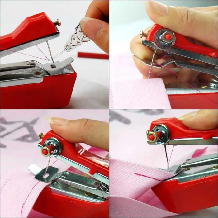 Spring Come Mini Kolay Seyehat ve Ev Tipi El Dikiş Dikme Makinası (5365)