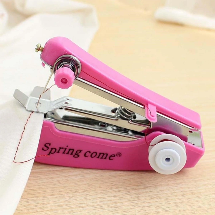 Spring Come Mini Kolay Seyehat ve Ev Tipi El Dikiş Dikme Makinası (5365)