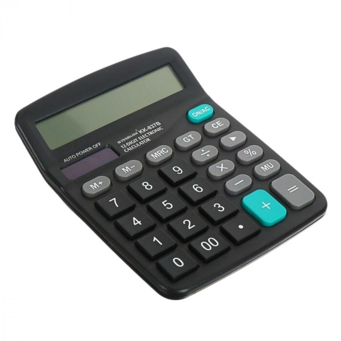 Standart Fonksiyonlu 12 Haneli Geniş LCD Ekran,Pill Masaüstü Hesap Makinesi (5365)