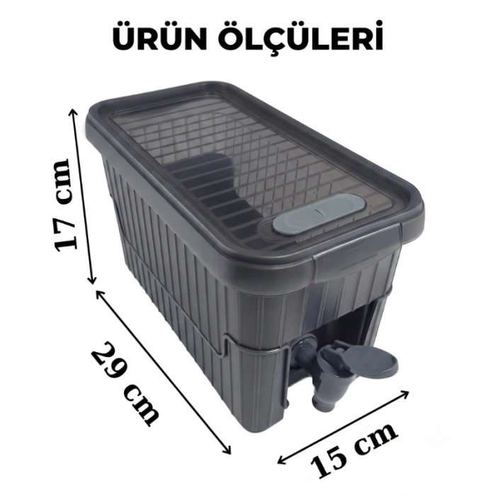 Su ve Meşrubat Sebili - Buzdolabı Uyumlu - Musluklu - Kapaklı