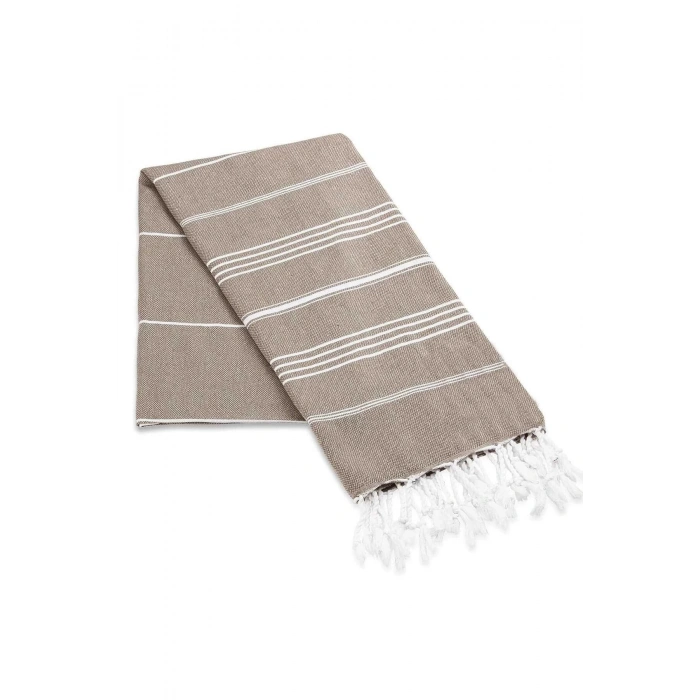 Summer Wind Soft %100 Pamuk Peştemal 100x180 cm Kahve