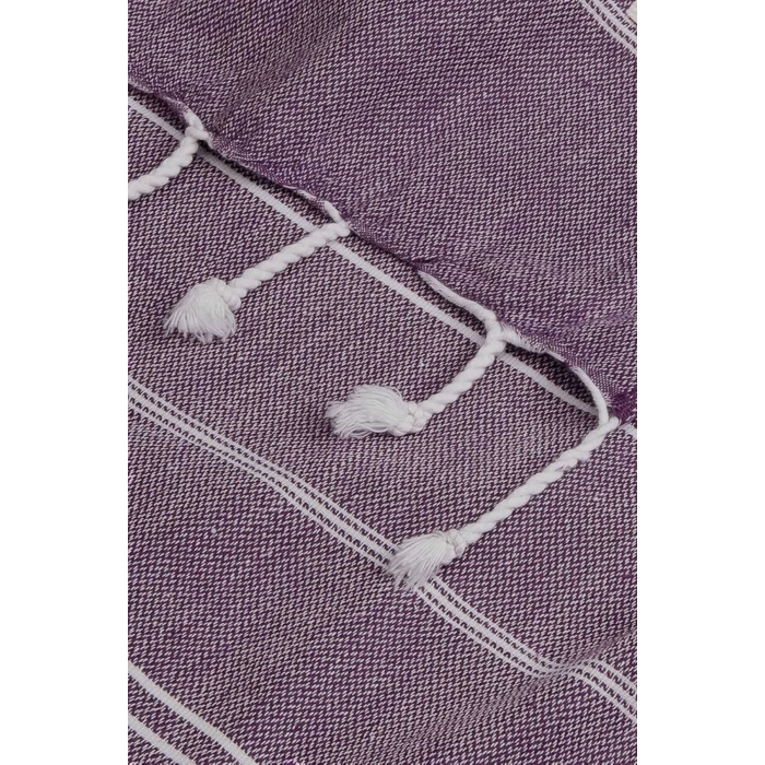 Summer Wind Soft %100 Pamuk Peştemal 100x180 cm Mor