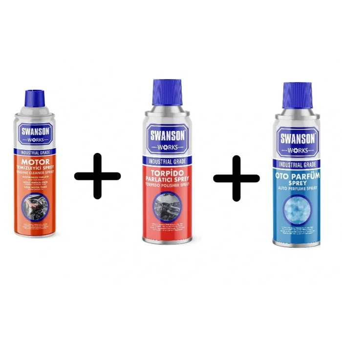 Swanson Works Torpido + Oto Parfüm + Motor Temizleyici (5365)