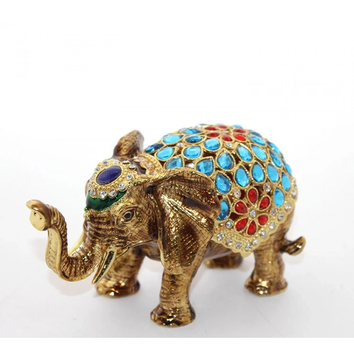 Фигурка слона с одним кристаллом Swarovski, модель 4