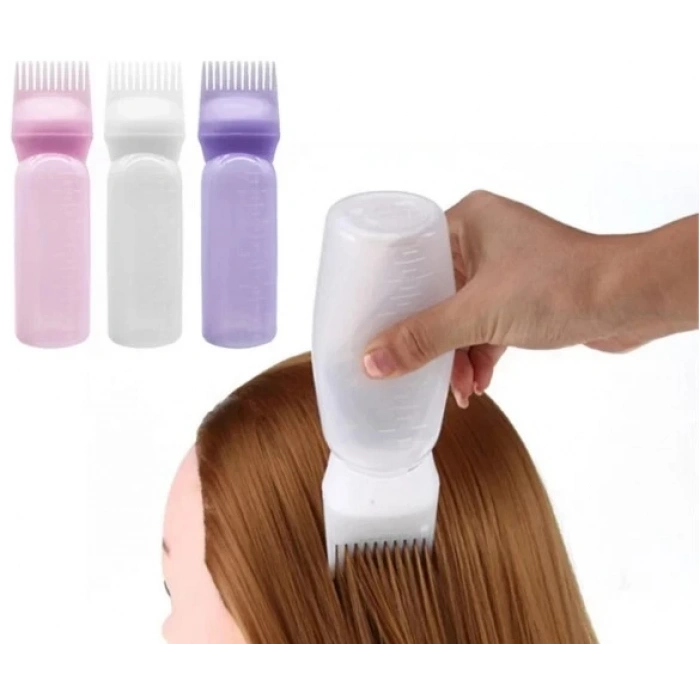 Taraklı Saç Boyama ve Bakım Yağı Uygulama Şişesi (5365)