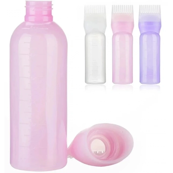 Taraklı Saç Boyama ve Bakım Yağı Uygulama Şişesi (5365)