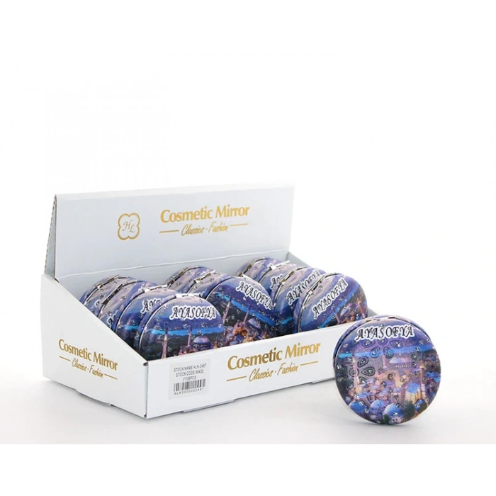 Модель 13 толстое зеркало для рук с дизайном Стамбула с камнями