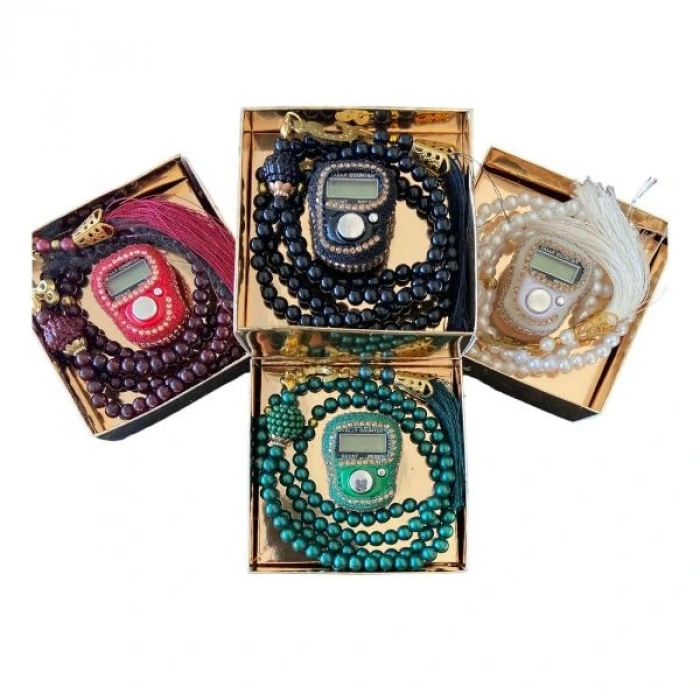 Stone Bead Counter Rosary Set