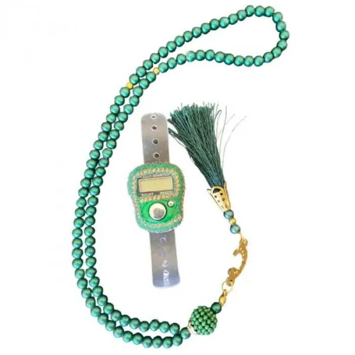 Stone Bead Counter Rosary Set