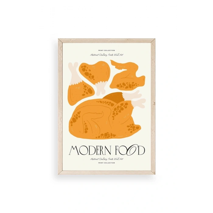 Tavuk Ahşap Çerçeveli Tablo 30 x 42