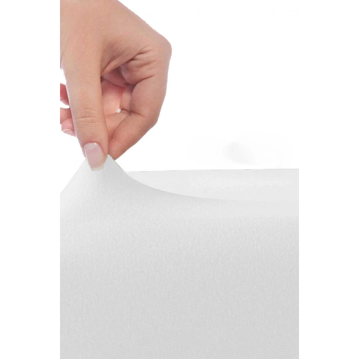 Tek Kişilik Düz Penye %100 Pamuklu Lastikli Çarşaf 100X200 Cm Newsheet Beyaz