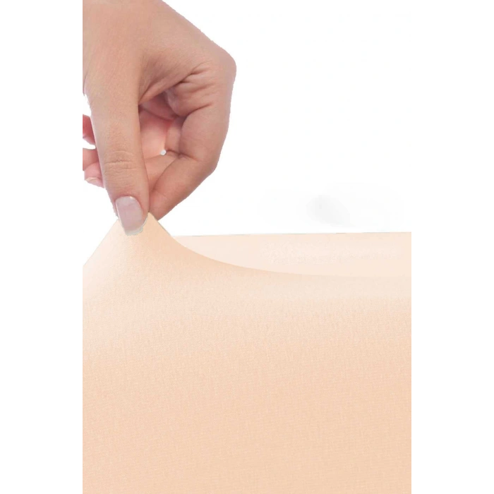 Tek Kişilik Düz Penye %100 Pamuklu Lastikli Çarşaf 100X200 Cm Newsheet Somon