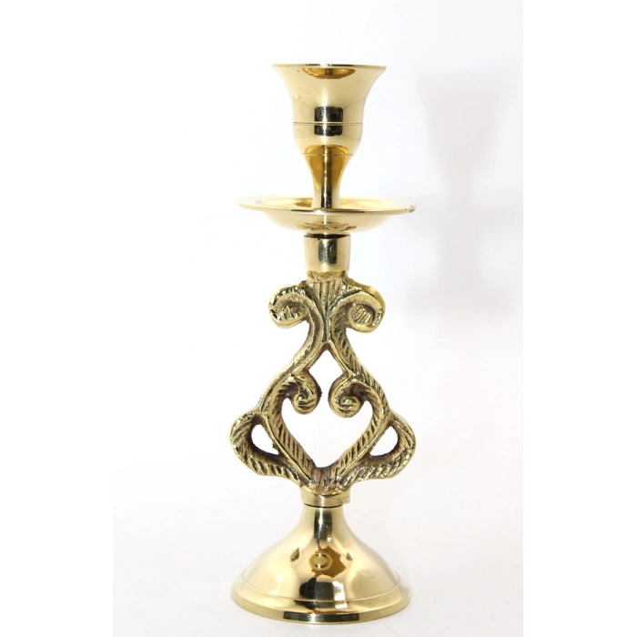 Single Brass Candlestick Model 5