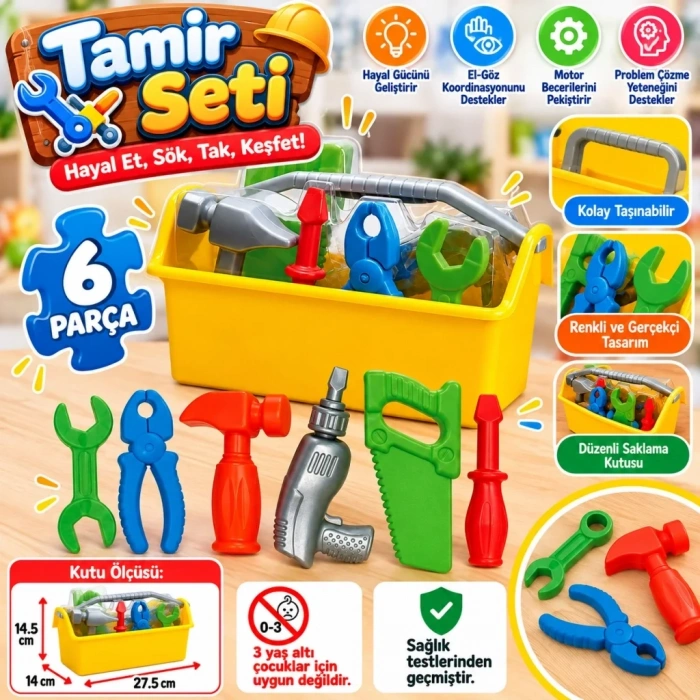 Teknik Tamir Çantası 1 Adet Pratik Kullanım