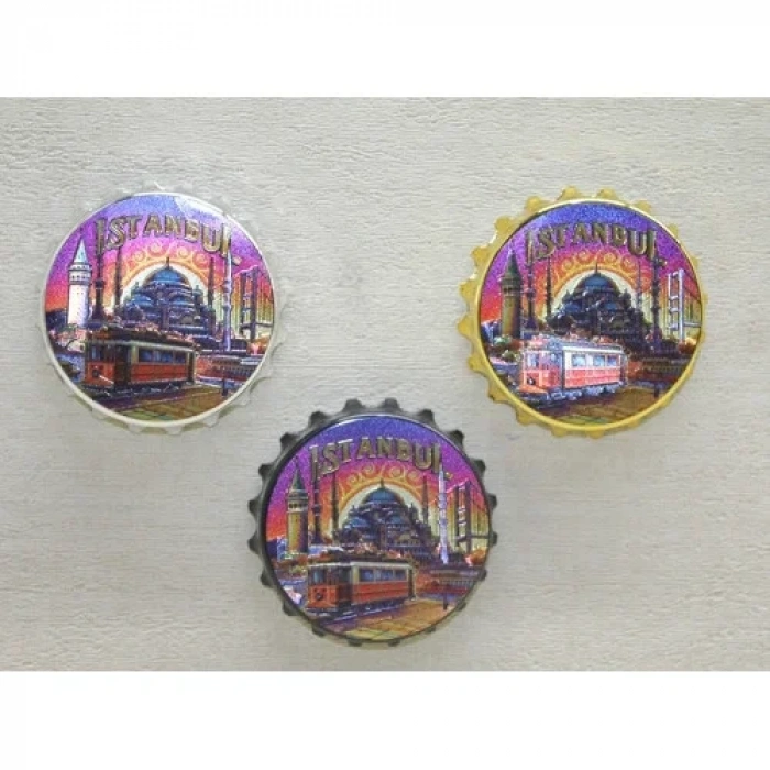 Temalı Metal Magnet 8 Cm (istanbul Model)