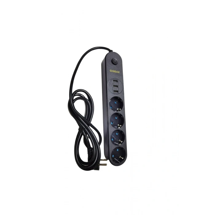 Termal Akım Korumalı Grup Priz Ve 3’lü Usb Şarj Aleti (5365)