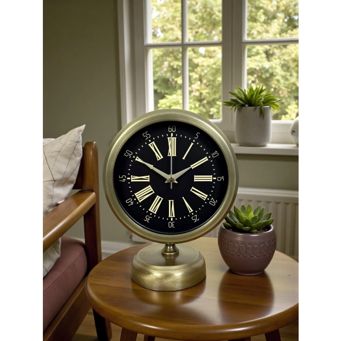 Time Art 25 x 20 Eskitme Metal Masa Saati