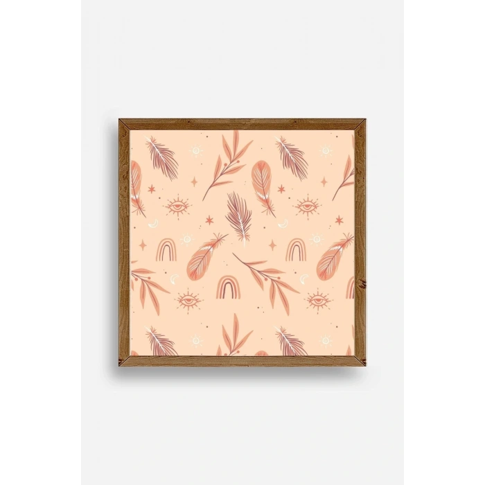 Tüy Ahşap Çerçeveli Tablo 23 x 23