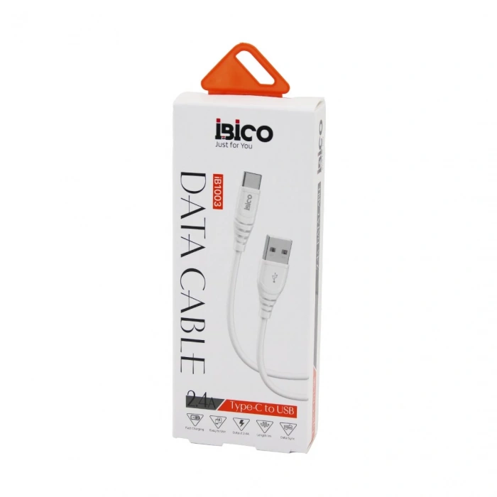 TYPE-C - USB  CEP TELEFON - DATA ŞARJ KABLOSU  2.4A - 1MT (5365)