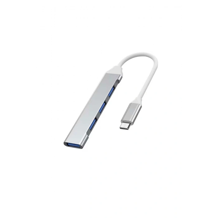 Type-C USB Çoklayıcı Hub | 1x USB 3.0 + 3x USB 2.0 | Yüksek Hızlı Dönüştürücü Adaptö