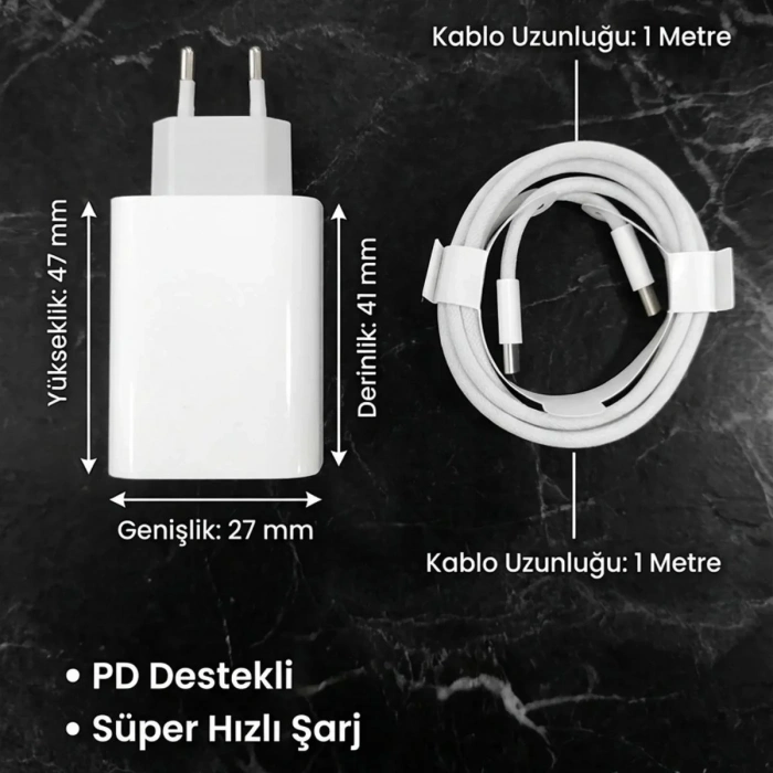 Ultra Hızlı 25 W Usb-c Şarj Adaptörü Kablolu Power Delivery
