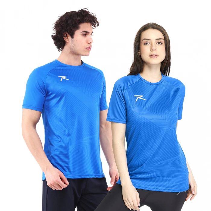 Unisex Dijital Baskılı T-Shirt JUSTA MAVİ