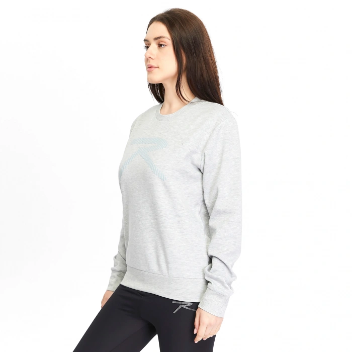 Unisex Sweatshirt SATURO GRİ MELANJ