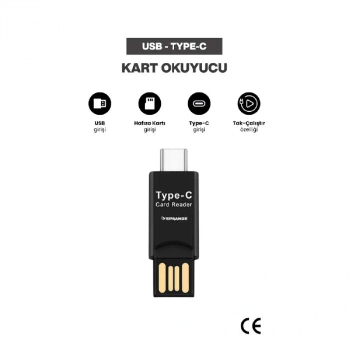 USB To Type-C Card Reader