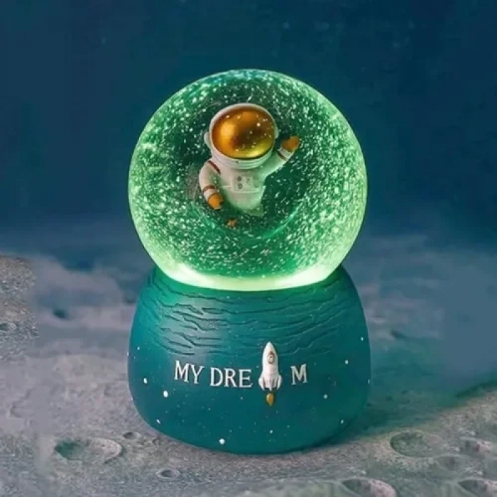 Uzay Temalı Sevimli Astronot Kar Küresi 1 Adet