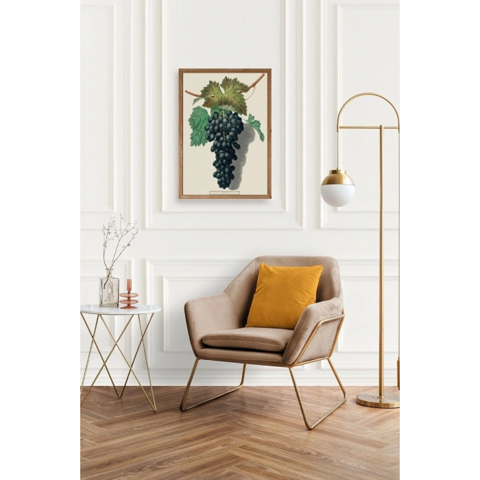 Üzüm Ahşap Çerçeveli Tablo 17 x 23
